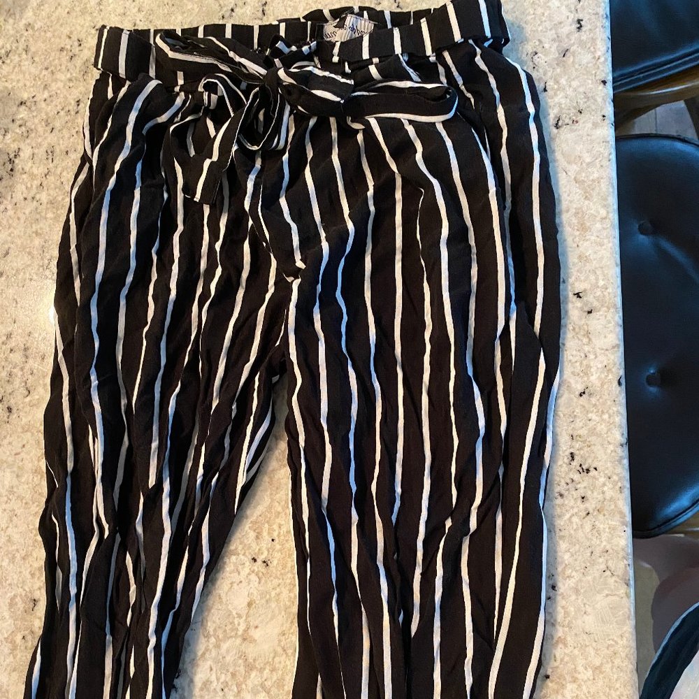 Striped Flowy Pants